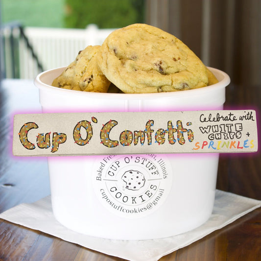 Bucket of Cup O' Confetti Cookies